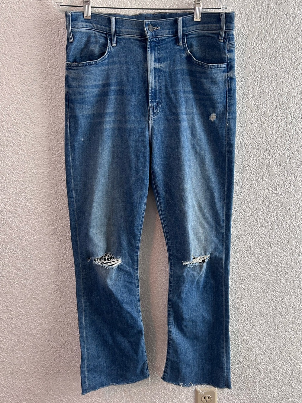 MOTHER the hustler ankle fray Jeans